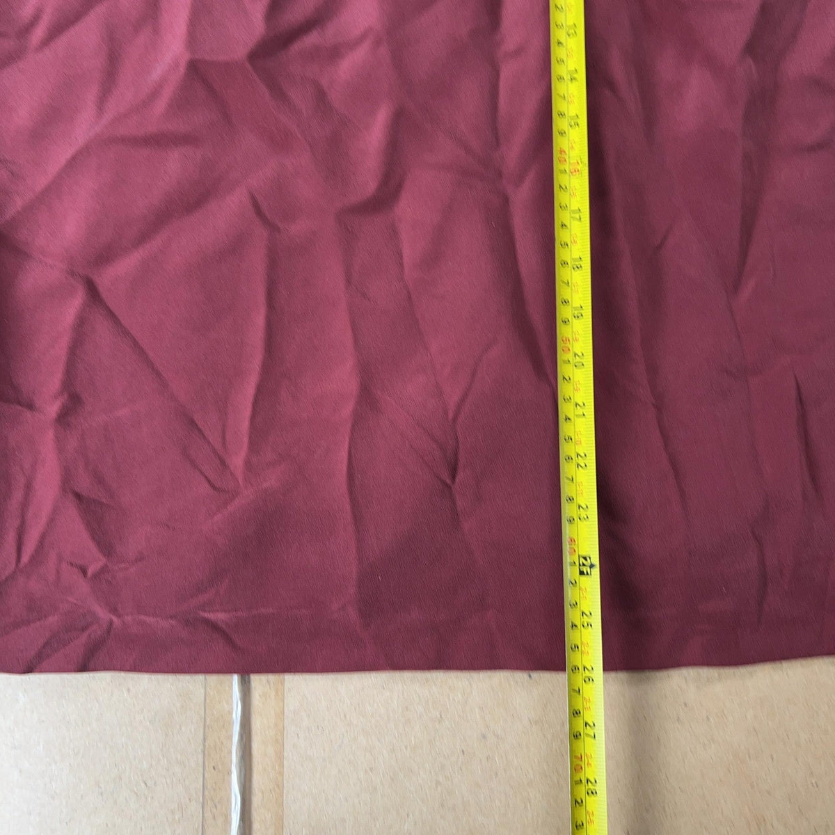 Due Per Due Cardigan Womens 14 Red Silk Lined Collared Pockets Button Business