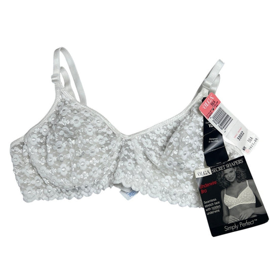 Olga Secret Shapers 36A Lace Women White Bra NWT