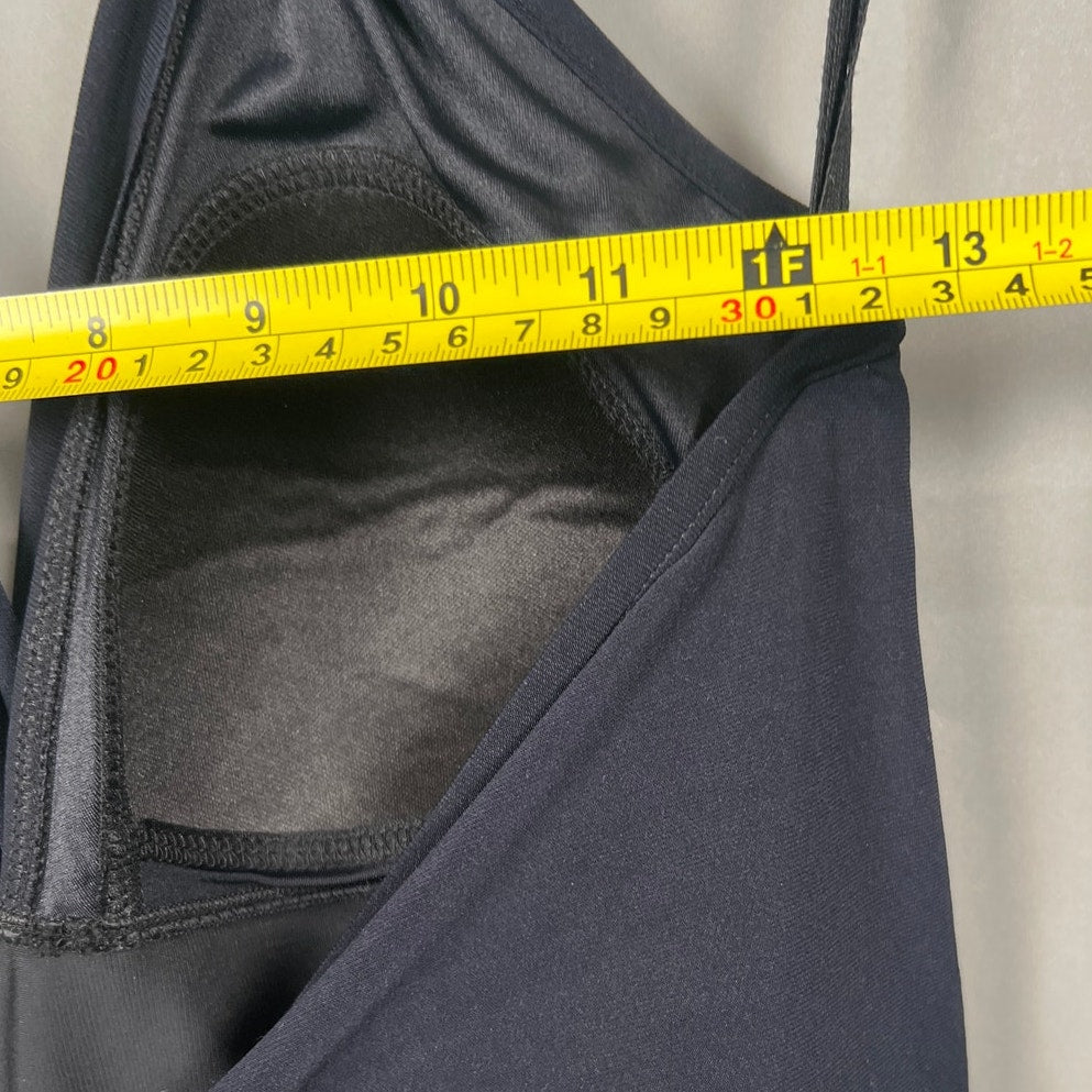 MagicSuit Swim NWT Black Size 12 Bianca One Piece Suit Halter Romper Swimsuit