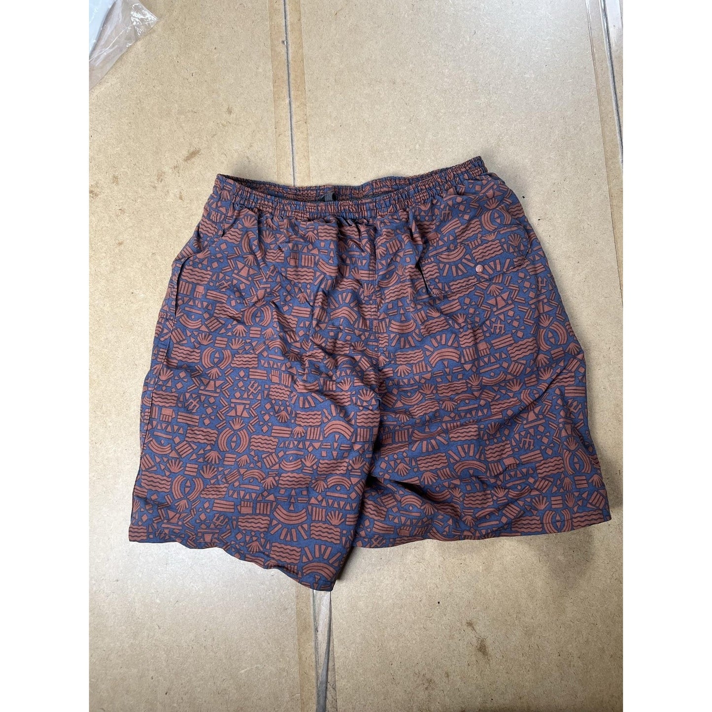 Patagonia Shorts Mens S Blue Bermuda Nylon Quick Dry Elastic Waist Pockets