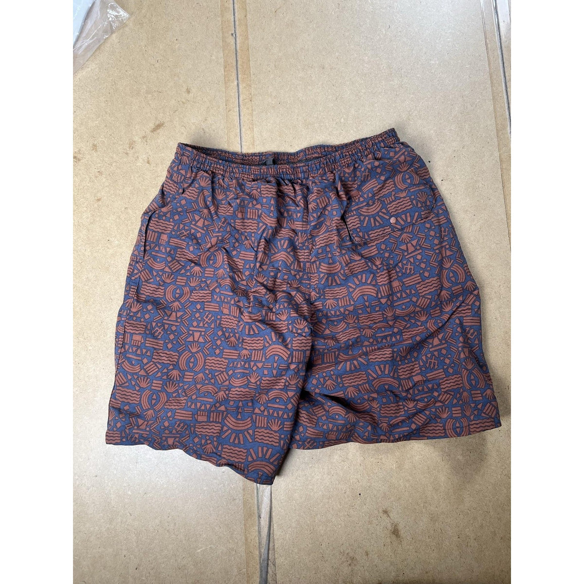 Patagonia Shorts Mens S Blue Bermuda Nylon Quick Dry Elastic Waist Pockets