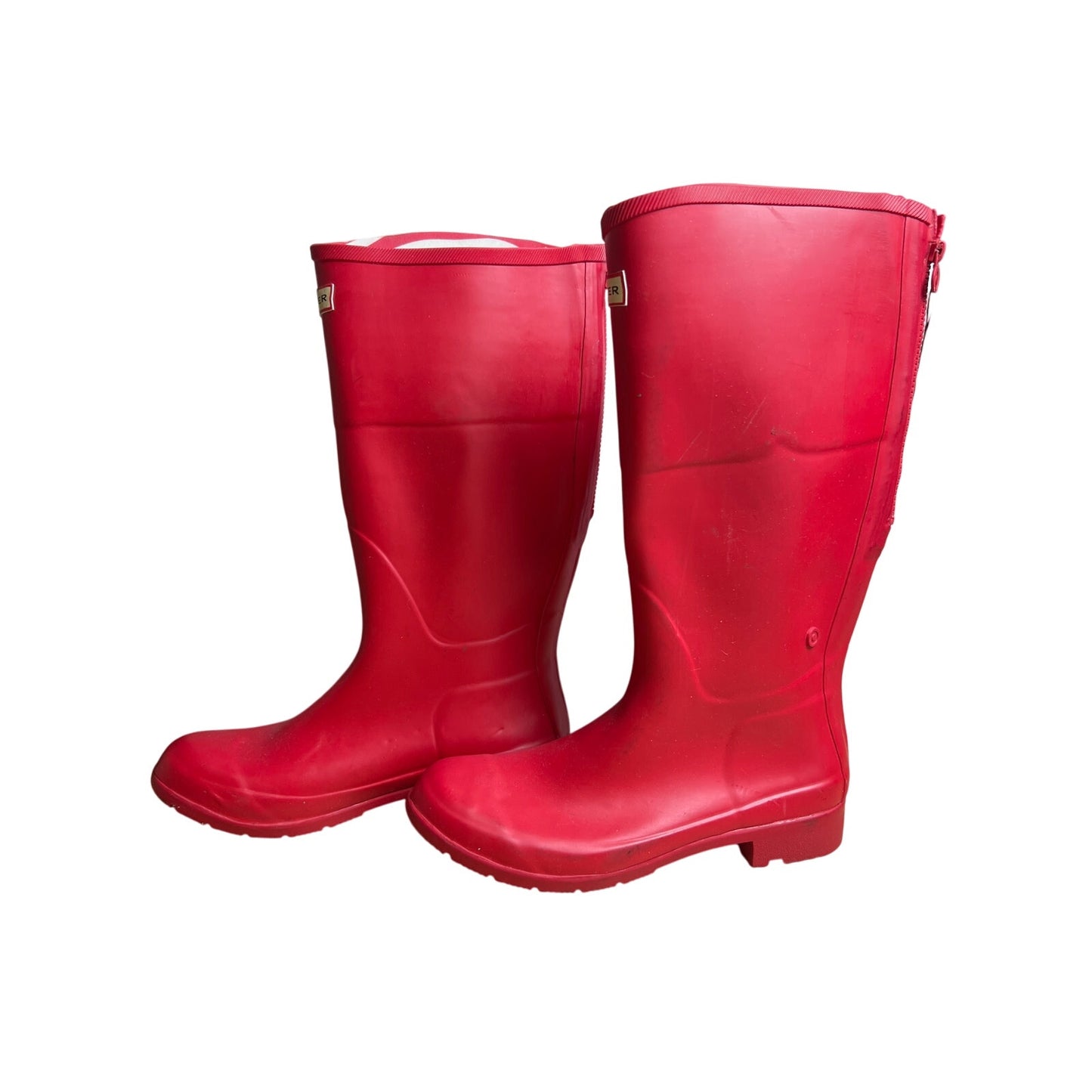 Hunter Tall Red Rain Boots Women Size 11
