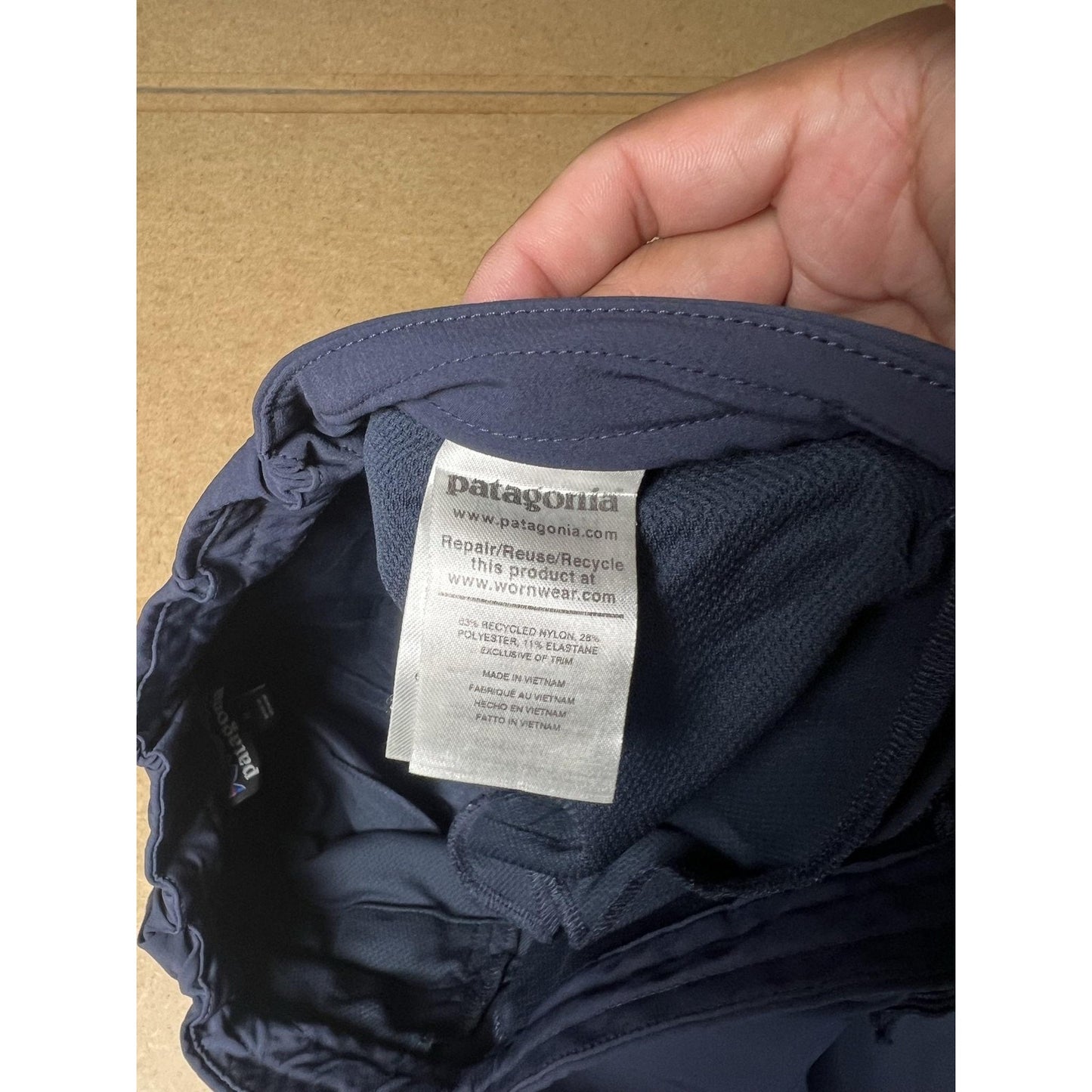 Patagonia Pants Unisex M Blue Jogger Microfiber Elastic Waist Cuffed Pockets