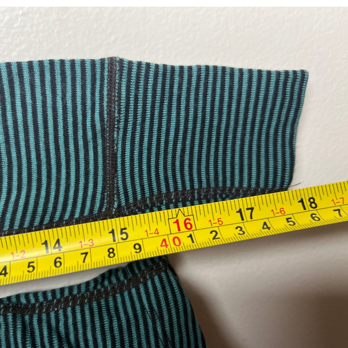 REI Woolies CrewNeck Long Underwear Striped Top Women Size L