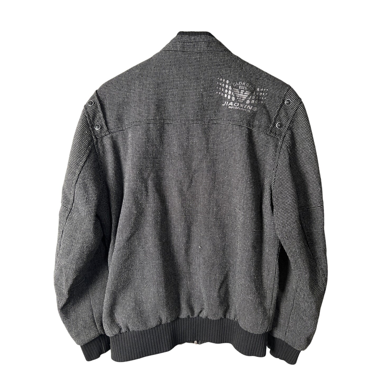 Jiaoxing Raw Ide099 2XL Zip up Gray Men's Jacket