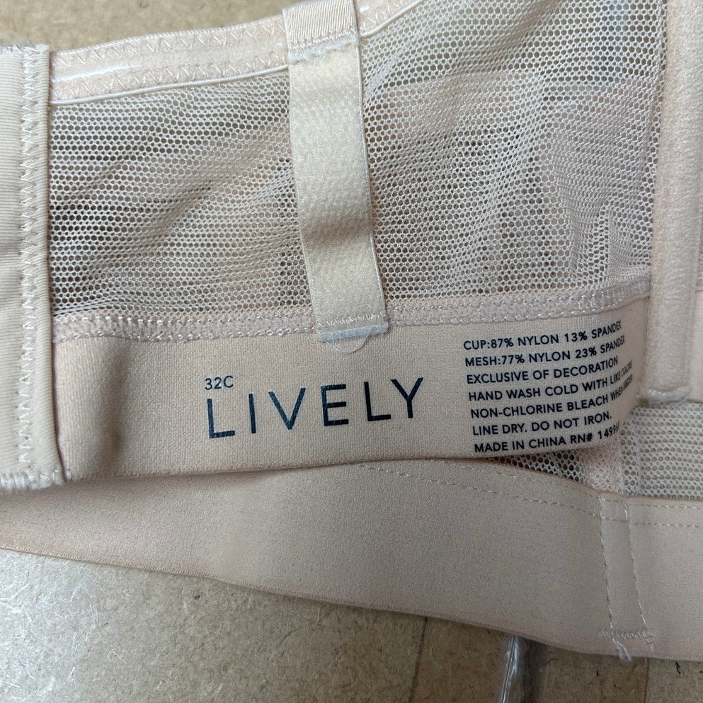 Lively Cream Strapless Bra 32C
