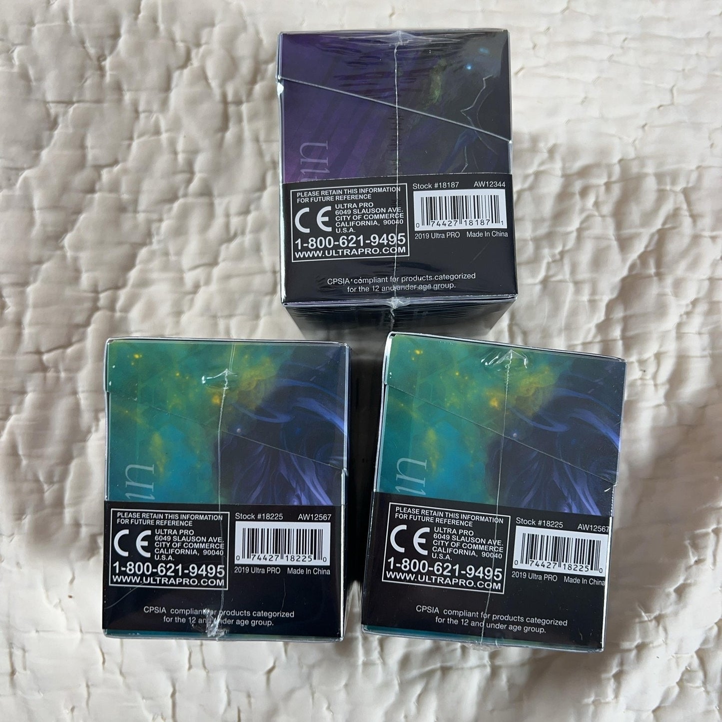Ultra PRO Magic The Gathering PRO-100+ Deck Box 100+ Count Multicolor Lot Of 4