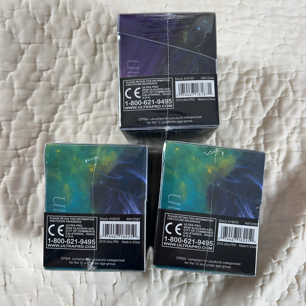 Ultra PRO Magic The Gathering PRO-100+ Deck Box 100+ Count Multicolor Lot Of 4