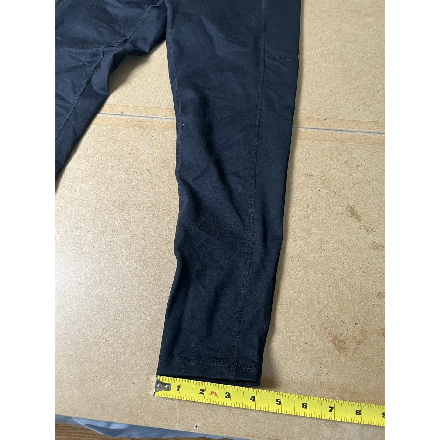 Z By Zella Leggings Womens M Black Ankle Yoga Polyester Spandex Pockets