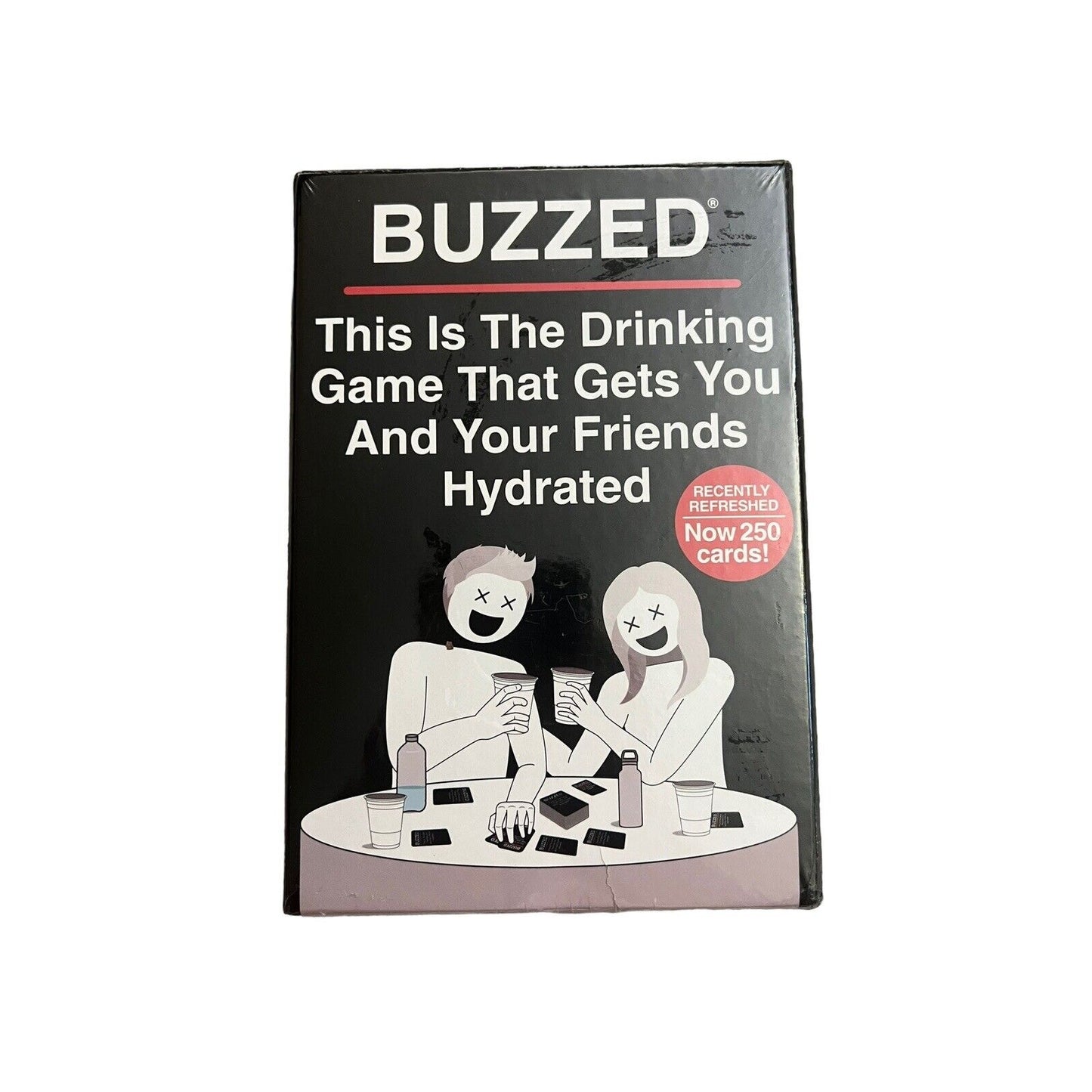 Buzzed Drinking Game Hydration Recently Refreshed Edition 250 Fun Adult Cards