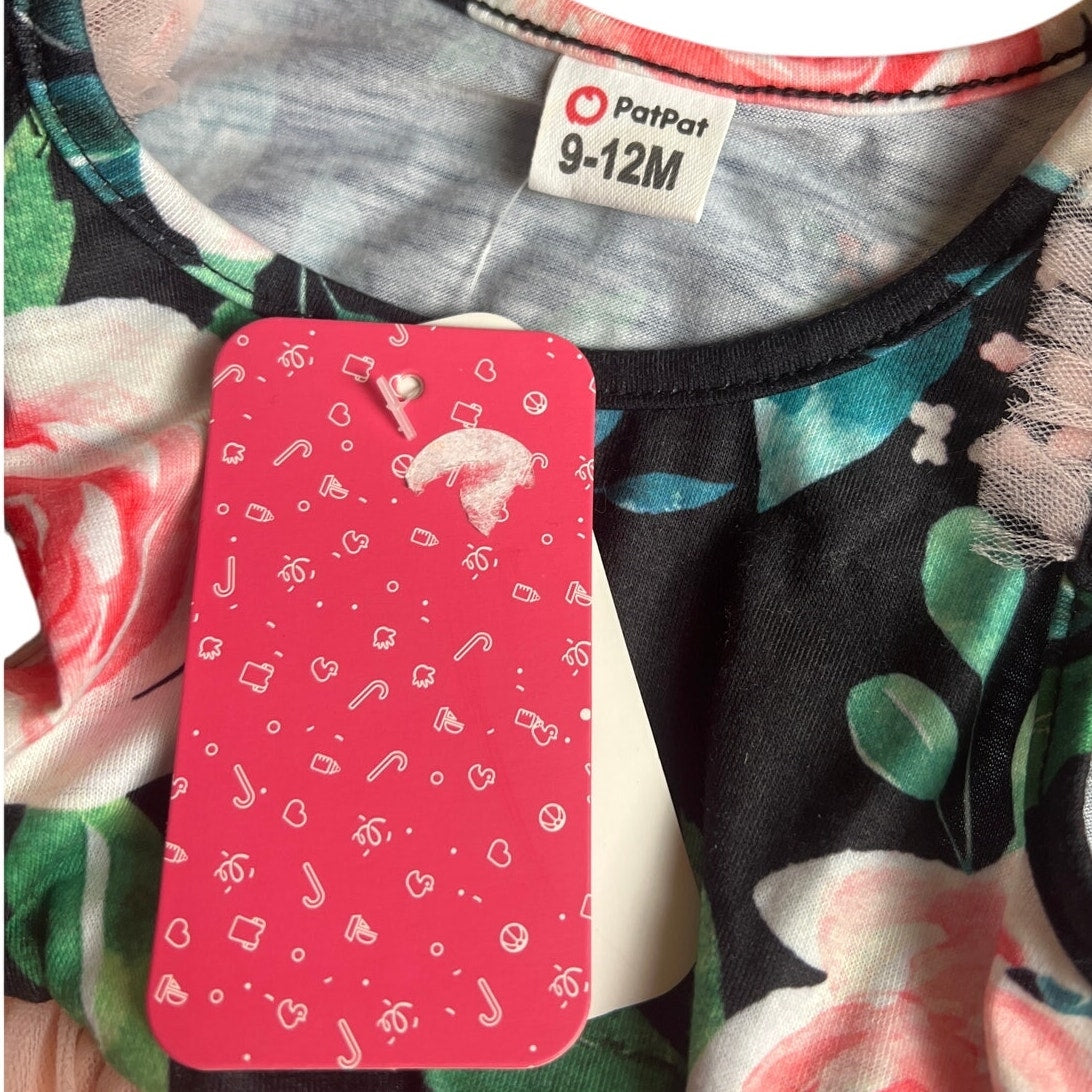 Patpat NWT 9-12M Tank Mesh Dresses Floral