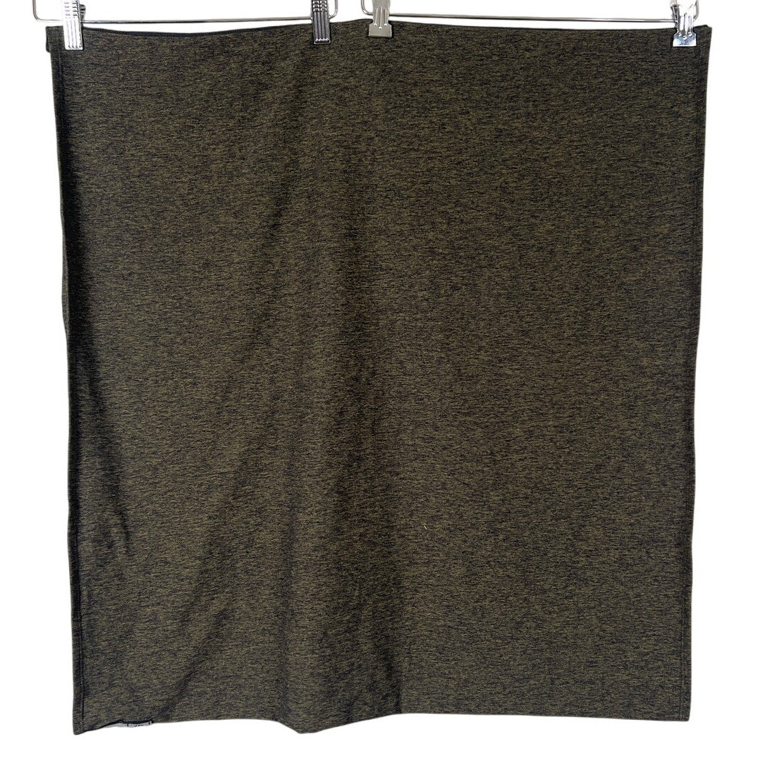 Lululemon Vinyasa Herringbone Brown Snap Infinity Scarf One Size