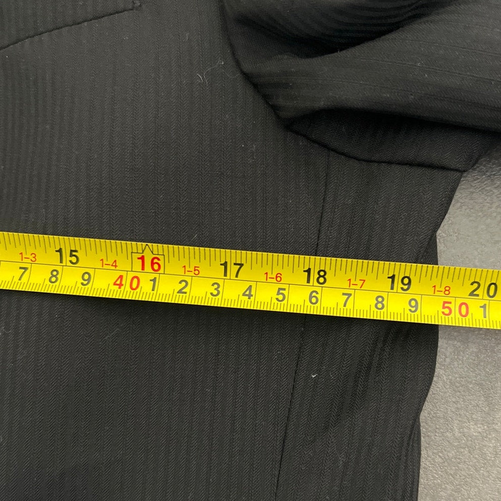 Kenneth Cole NY 40L W34 100% Wool Black Blazer Coat