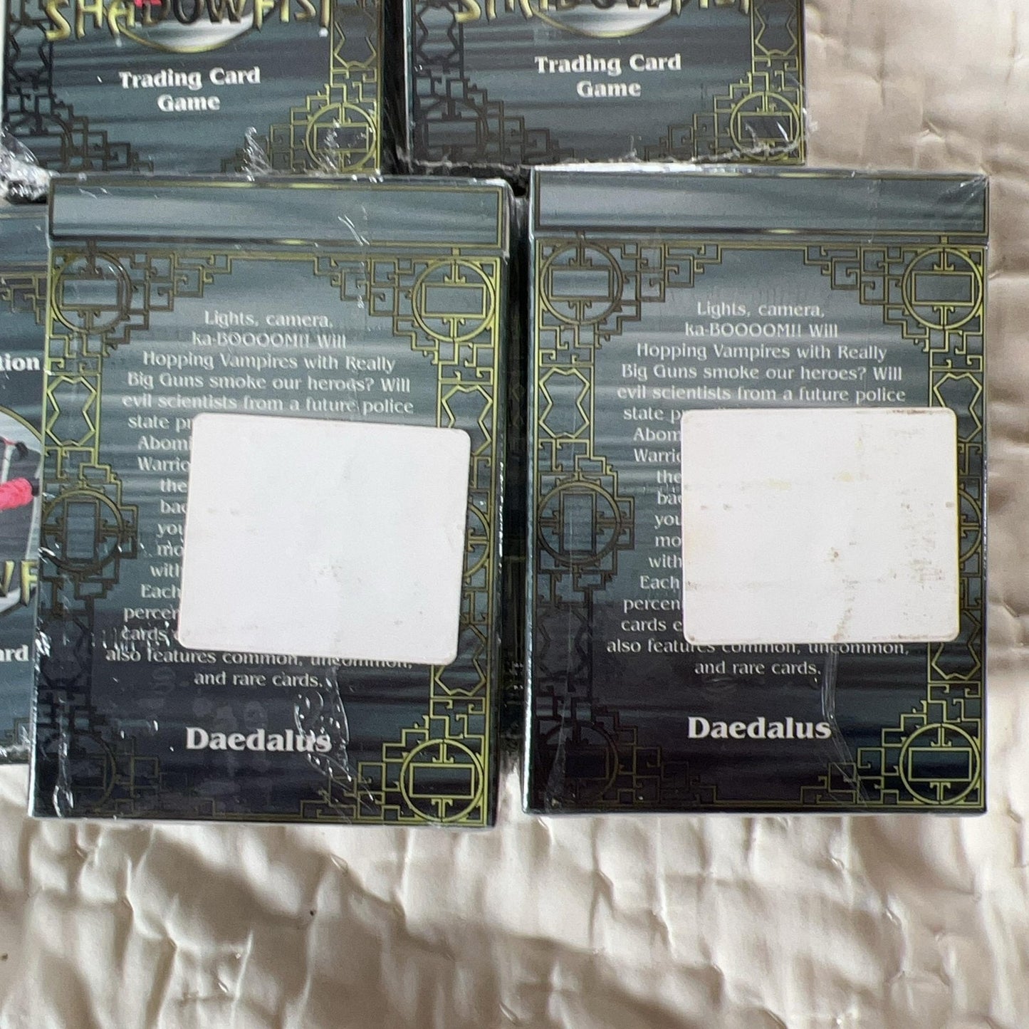 Daedalus Shadowfist Card Deck Standard Green Limited Edition Sealed Lot Of 9