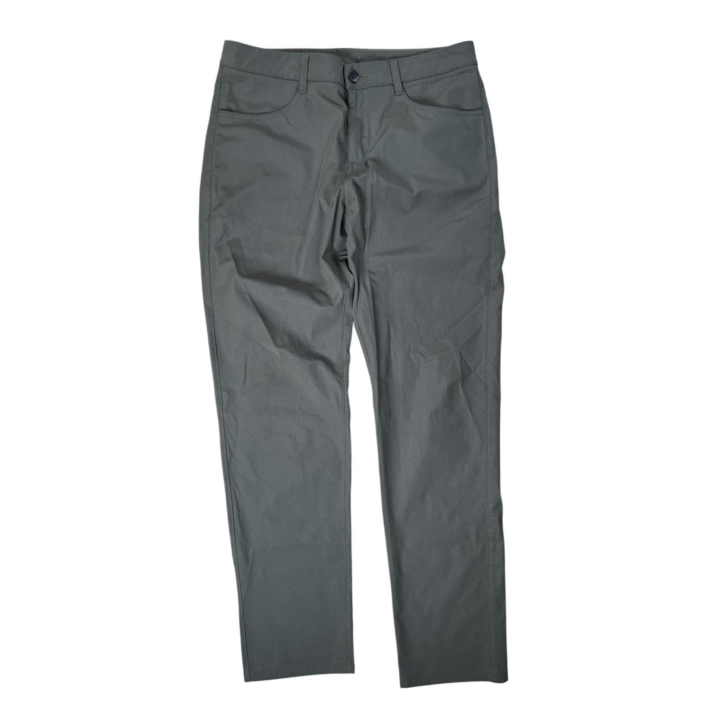 Vuori Pants Mens 32x32 Green Chino Slim Tapered Microfiber Polyester Casual