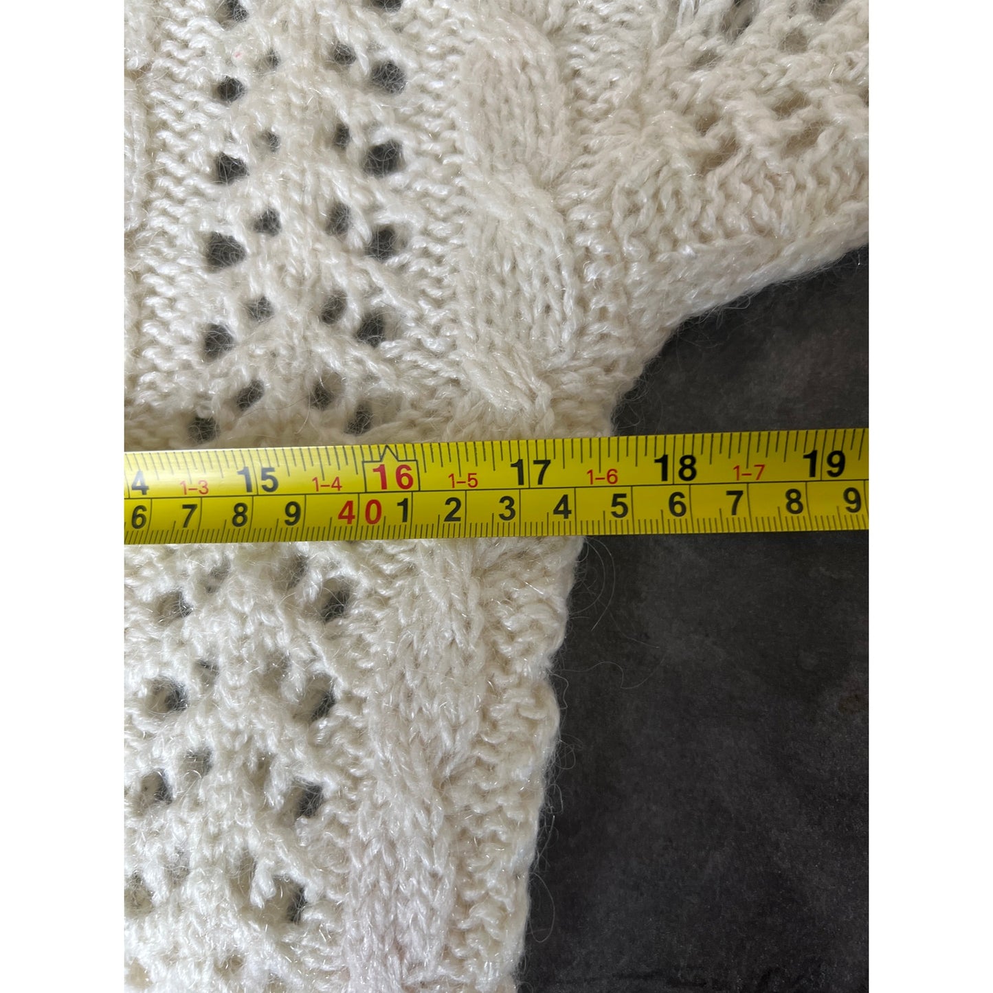 Vintage John Meyer White Knit Size Medium Pullover Crewneck