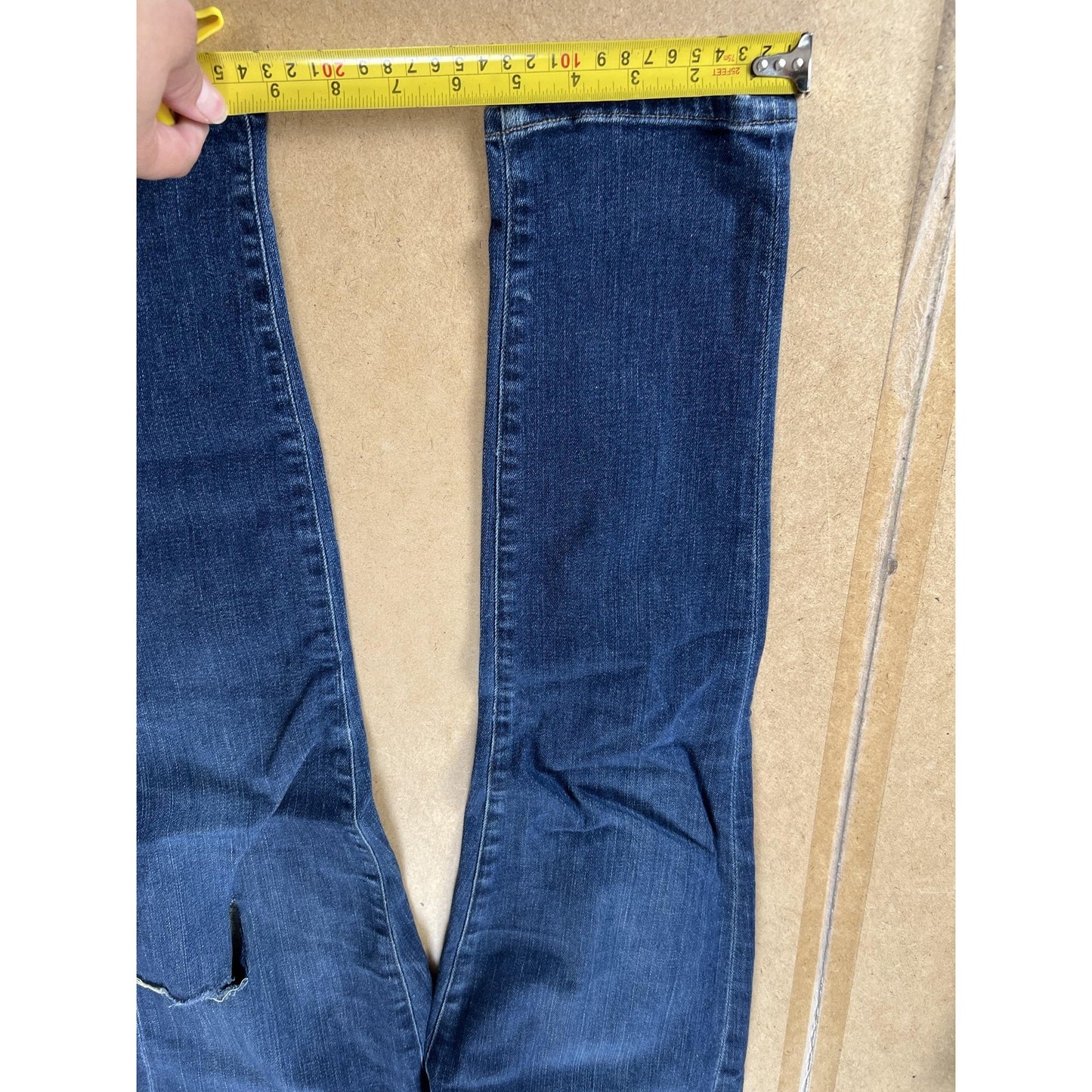 C Of H Pants Womens 28 Blue Rocket Crop Majestic Skinny Cropped Stretch