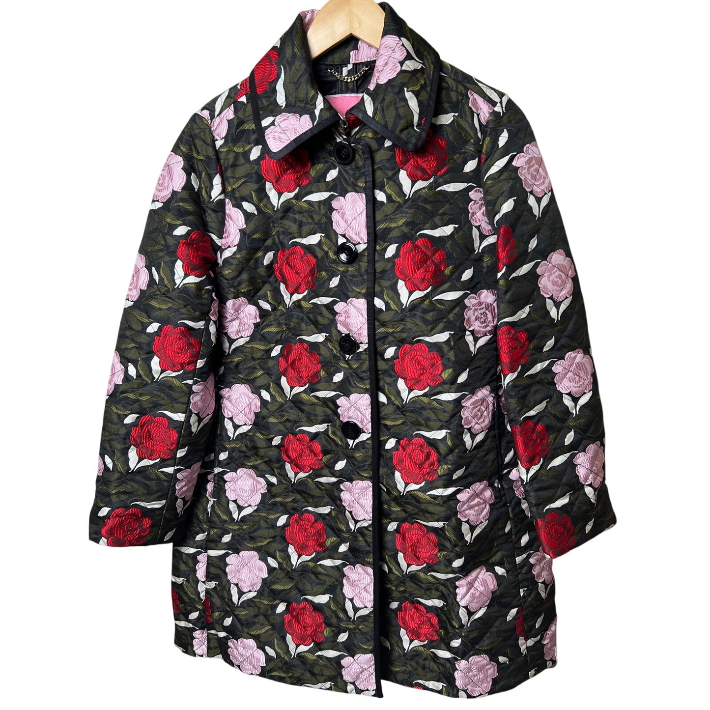 Kate Spade Small Rose Garden Brocade Topper Coat