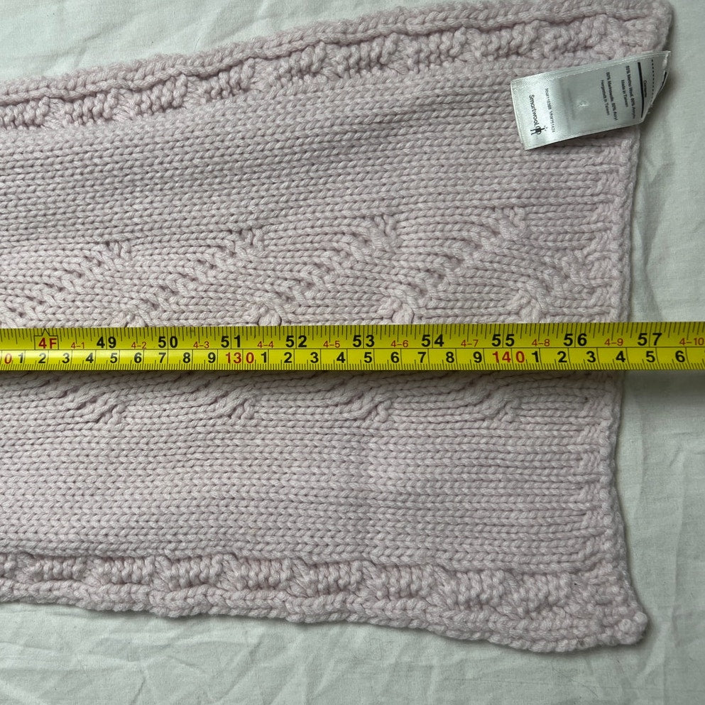 SmartWool Light Pink Knitted Scarf