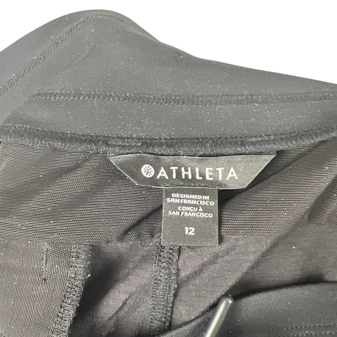 Athleta Size 12 Nylon Black Trekkie North Jogger Sweatpants