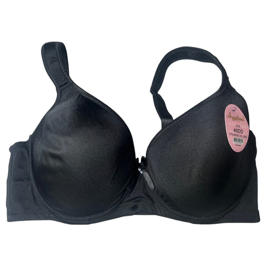 Angelina Underseam Adjustable Black Bra NWT 40DD