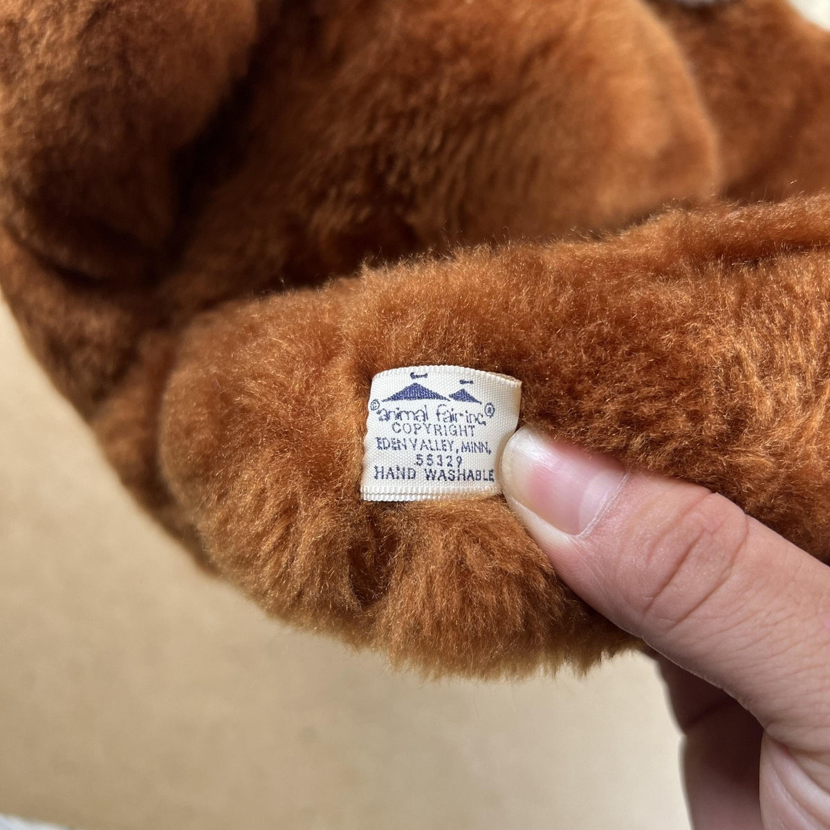 Animal Fair Brown Plush Bear Teddy Set Of 3 Large Medium Small Made In USA