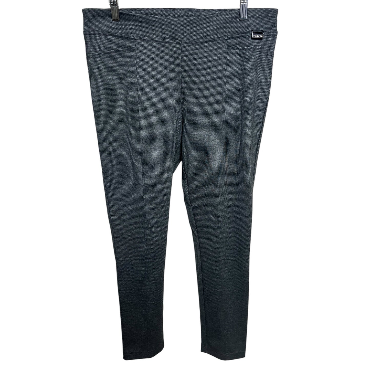 Calvin Klein Women Leggings Dress Pants Gray/Black Size Large