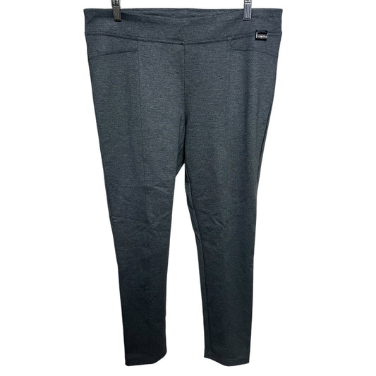 Calvin Klein Women Leggings Dress Pants Gray/Black Size Large