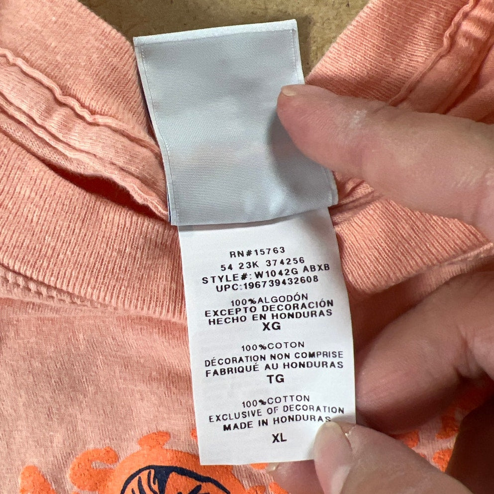 Champion Retro Peach Skater Girl Graphic Tee XL