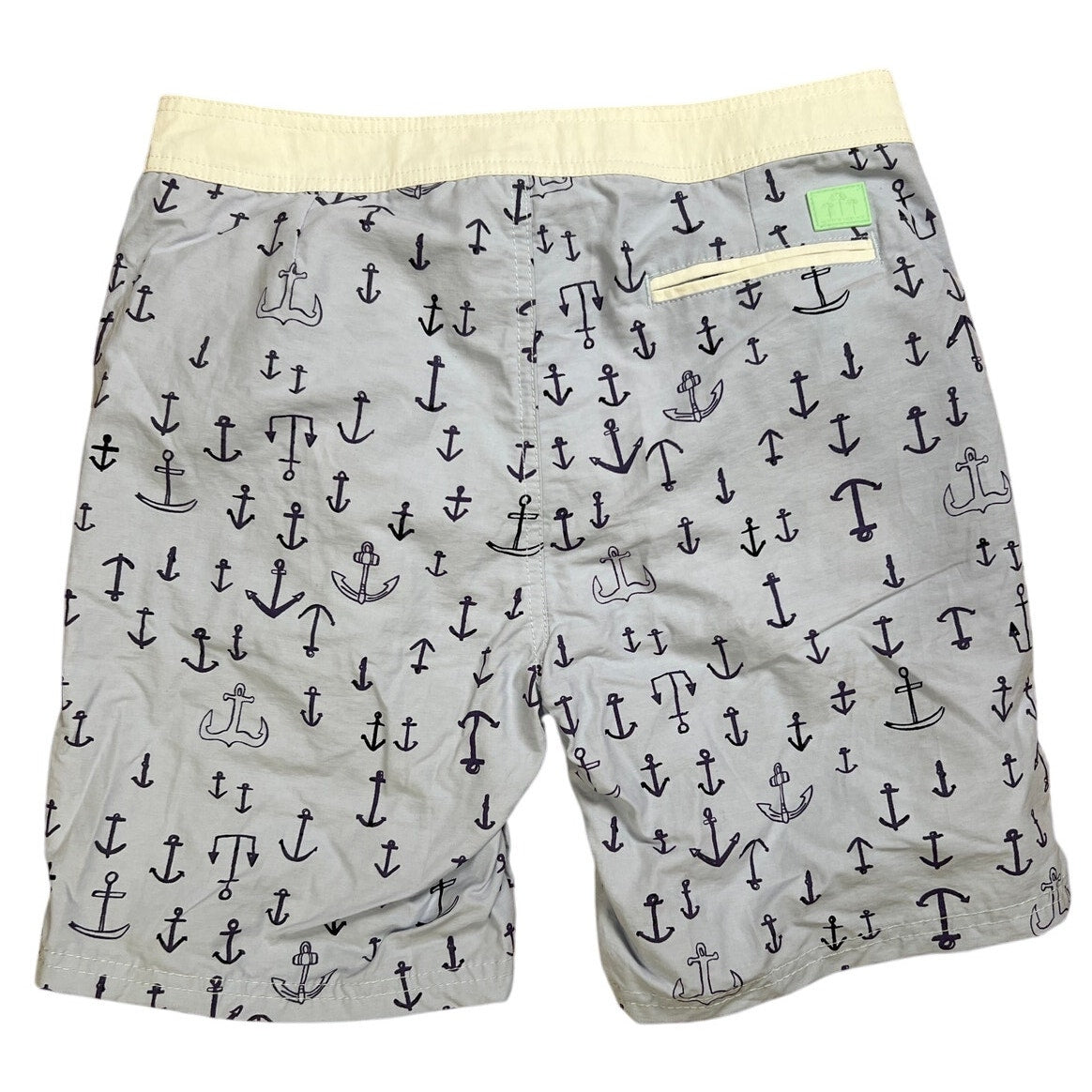NWT Scotch Soda AMS Swim Trunks Blue Anchor Shorts Boys Size 14