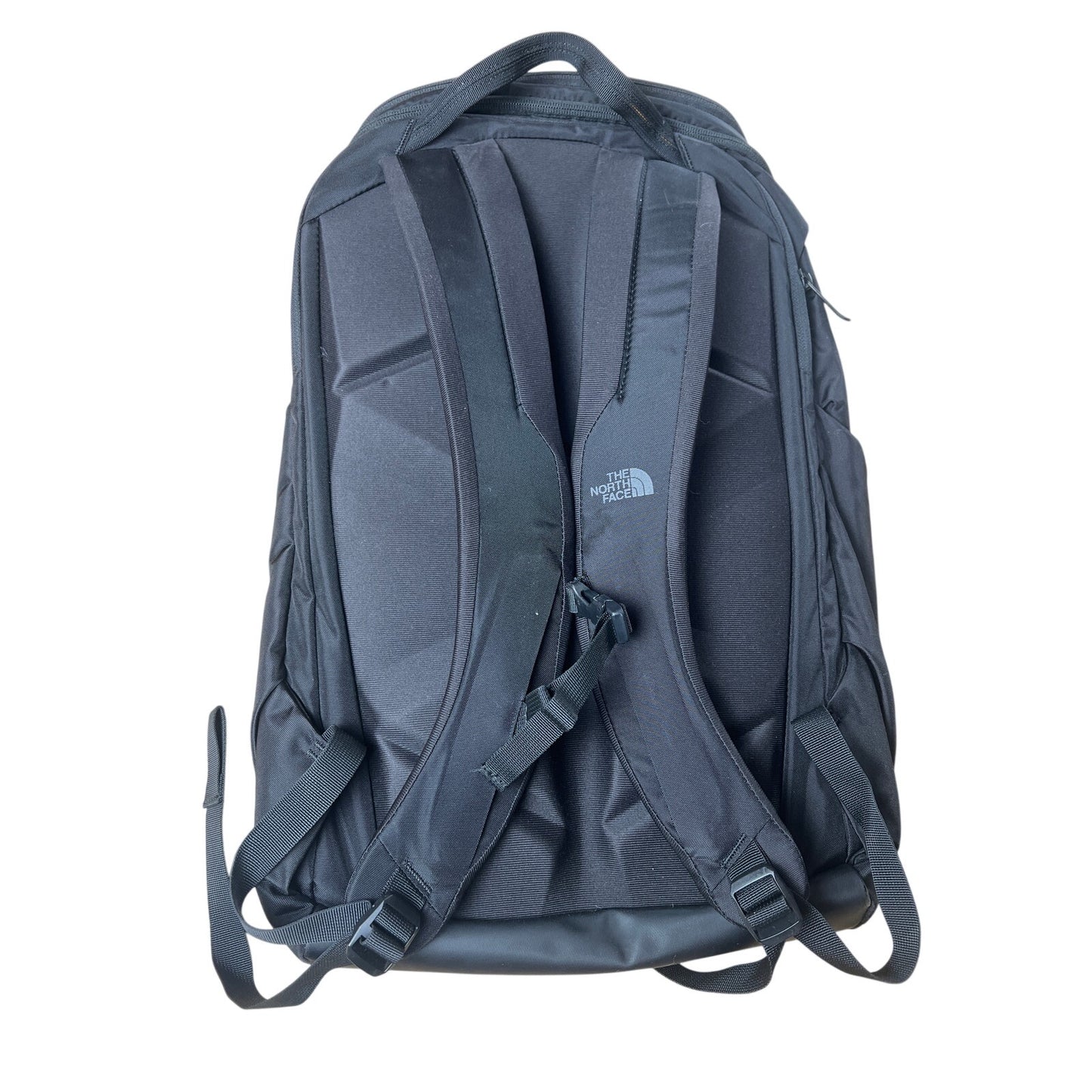 The North Face Jester Backpack Grey Yellow Laptop Sleeve Hiking School Daypack