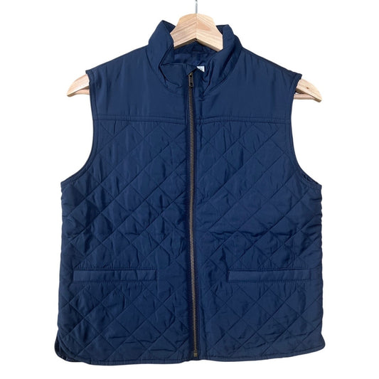 NWT J.Crew Crewcuts Unisex Youth size 10 Quilted Navy Vest