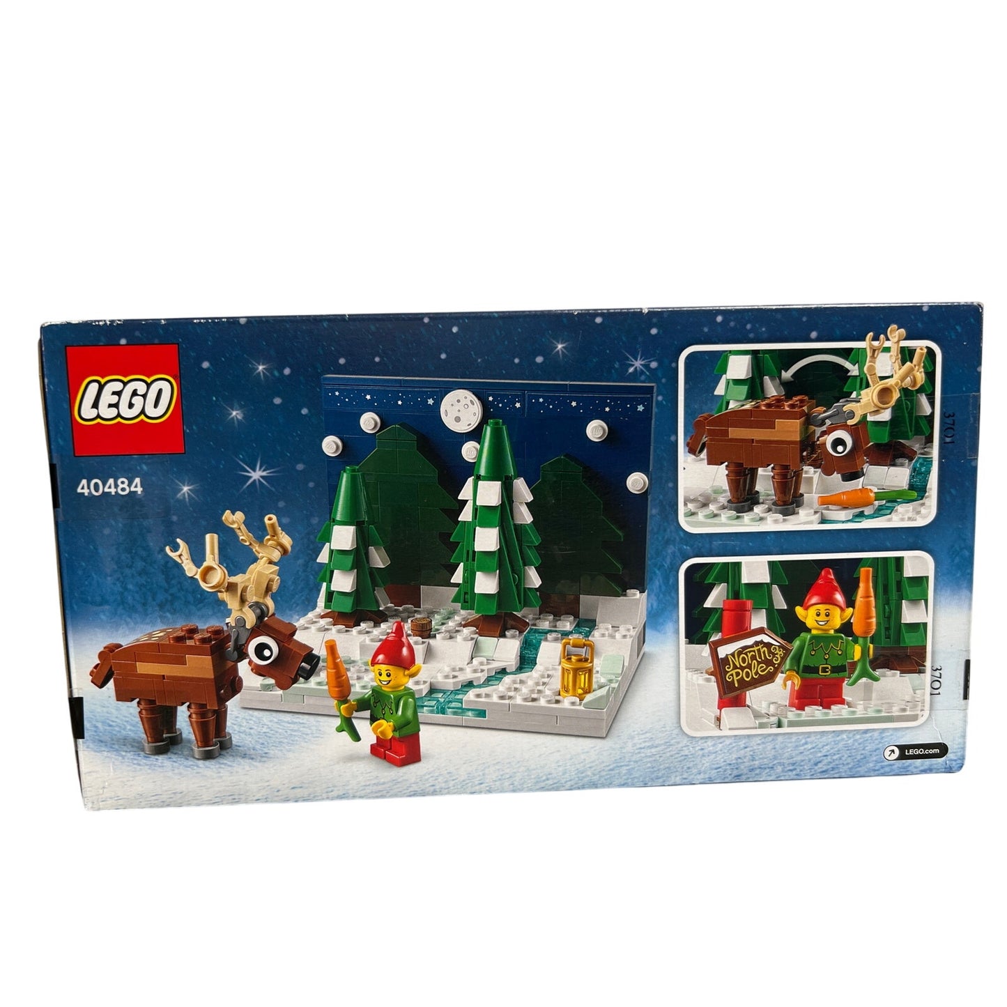 NIB Sealed LEGO 40484 Christmas Santa's Frontyard Elf Reindeer