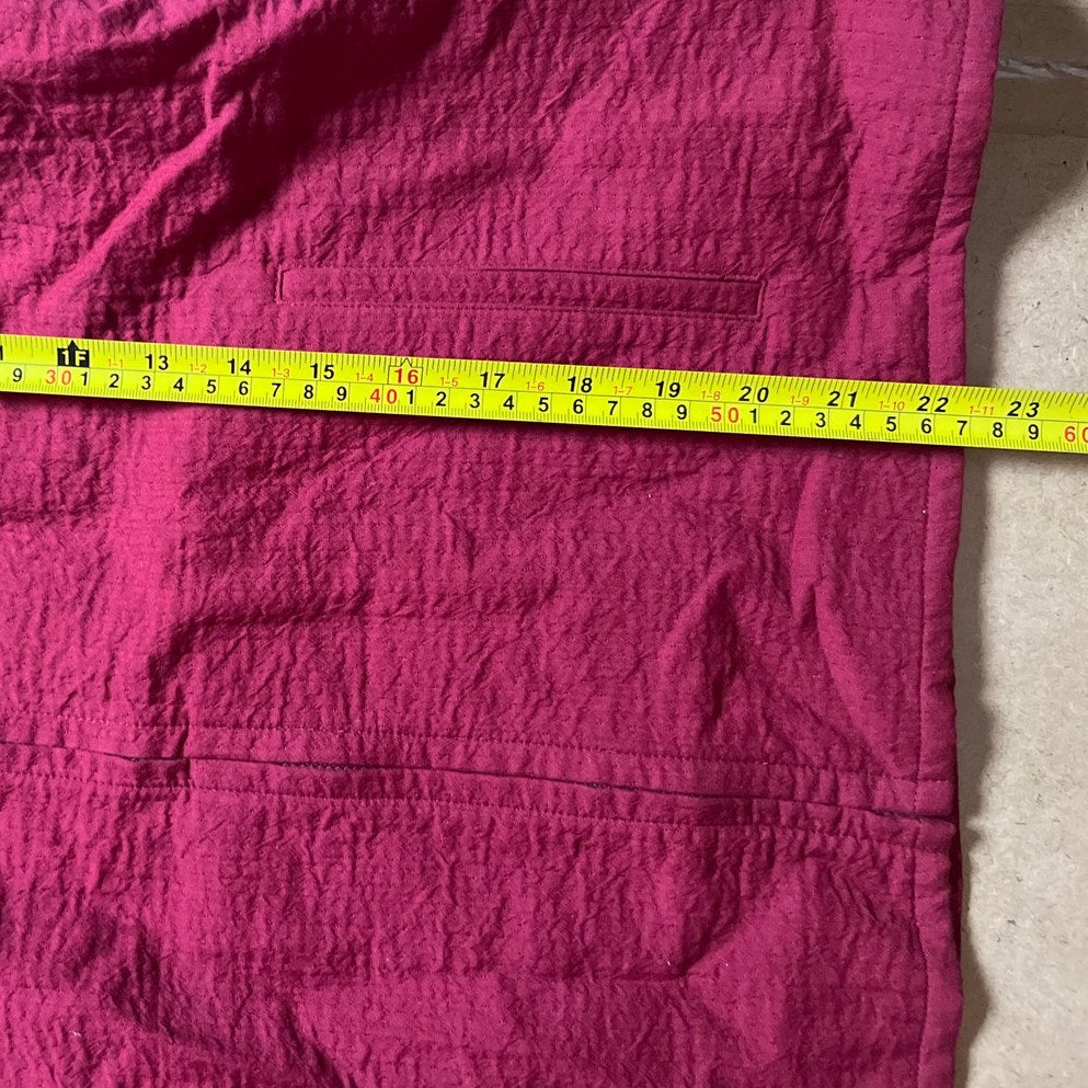 Eileen Fisher Red Full Zip Sweater Size S