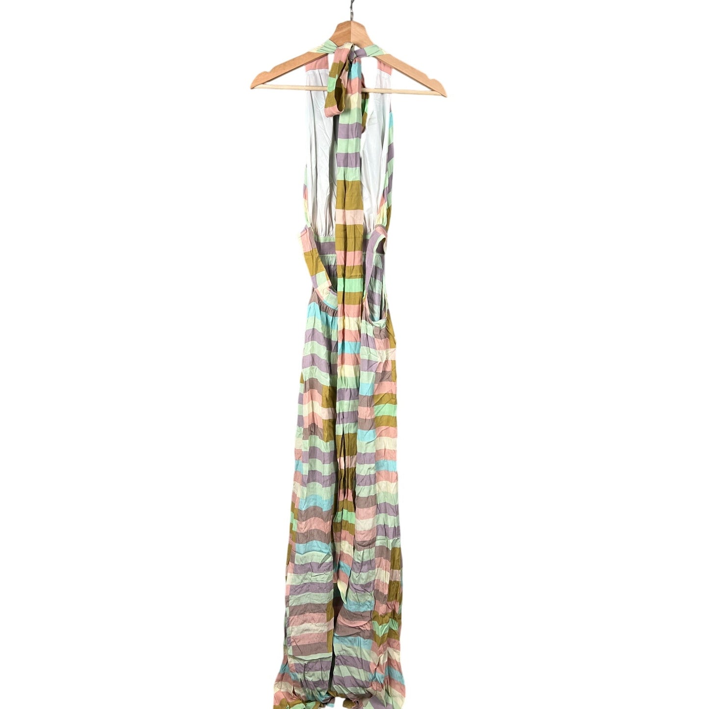 Mara Hoffman Multi-Color stripe Halter Dress Women's Size 10