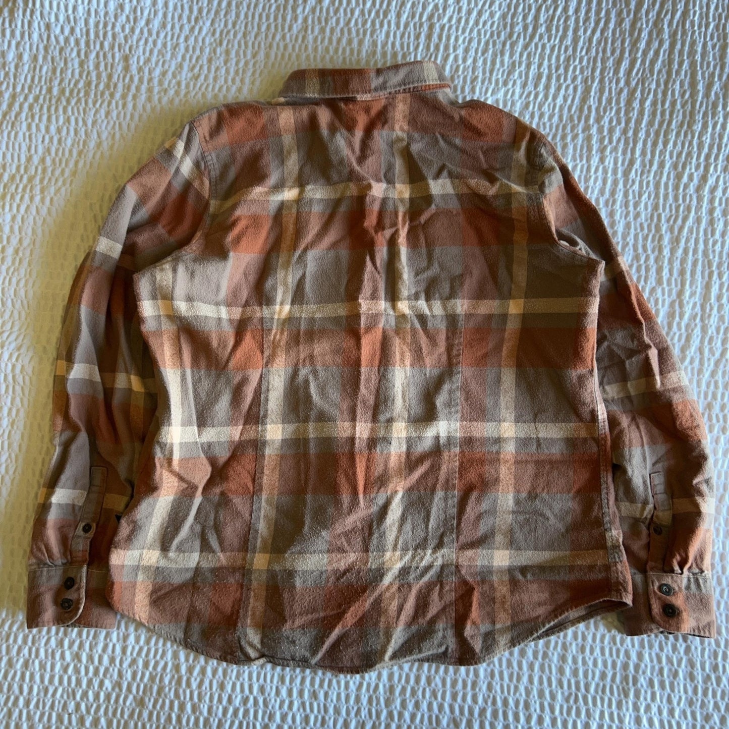 Patagonia Shirt Mens XL Brown Plaid Long Sleeve Flannel Button Up Casual