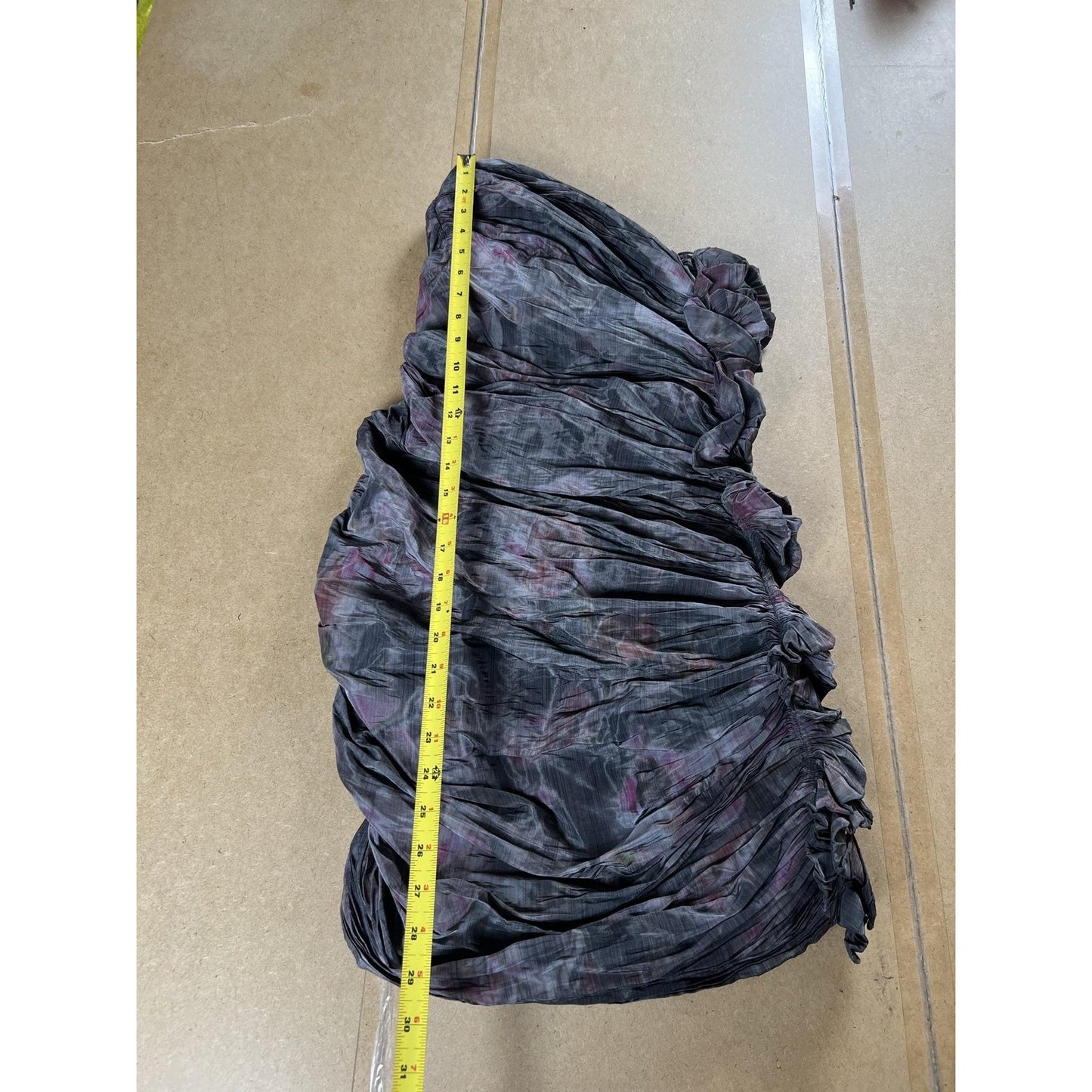AllSaints Spitalfields Dress Womens 8 Gray Tie Dye Mini Strapless Sweetheart