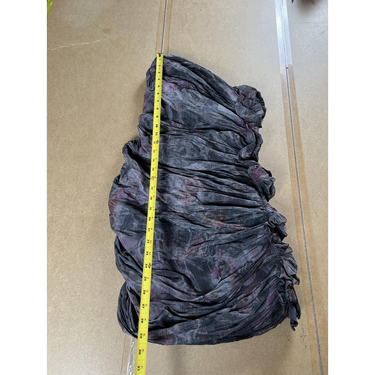 AllSaints Spitalfields Dress Womens 8 Gray Tie Dye Mini Strapless Sweetheart