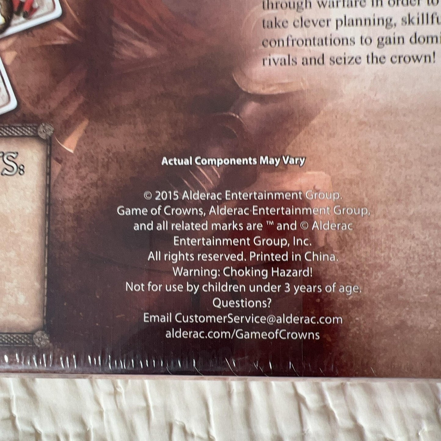 Alderac Entertainment Group Game Of Crowns Board Game 4-9 Players New Sealed