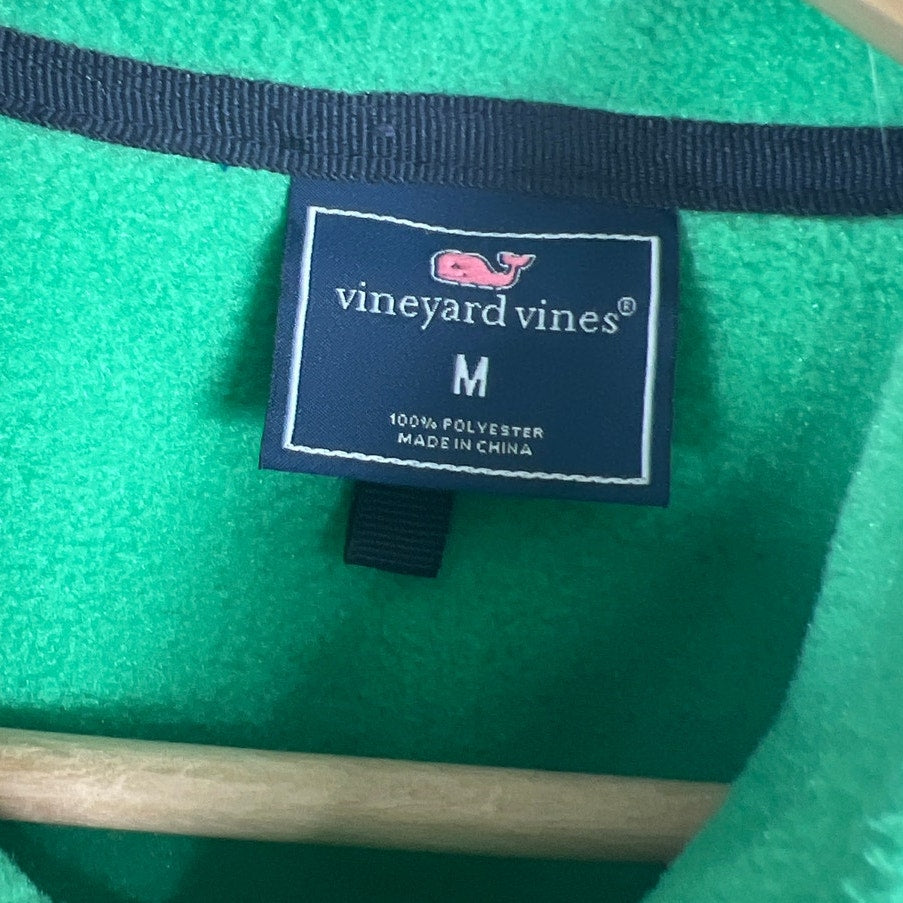 Vineyard Vines Medium Green Vest Fleece Pocketed