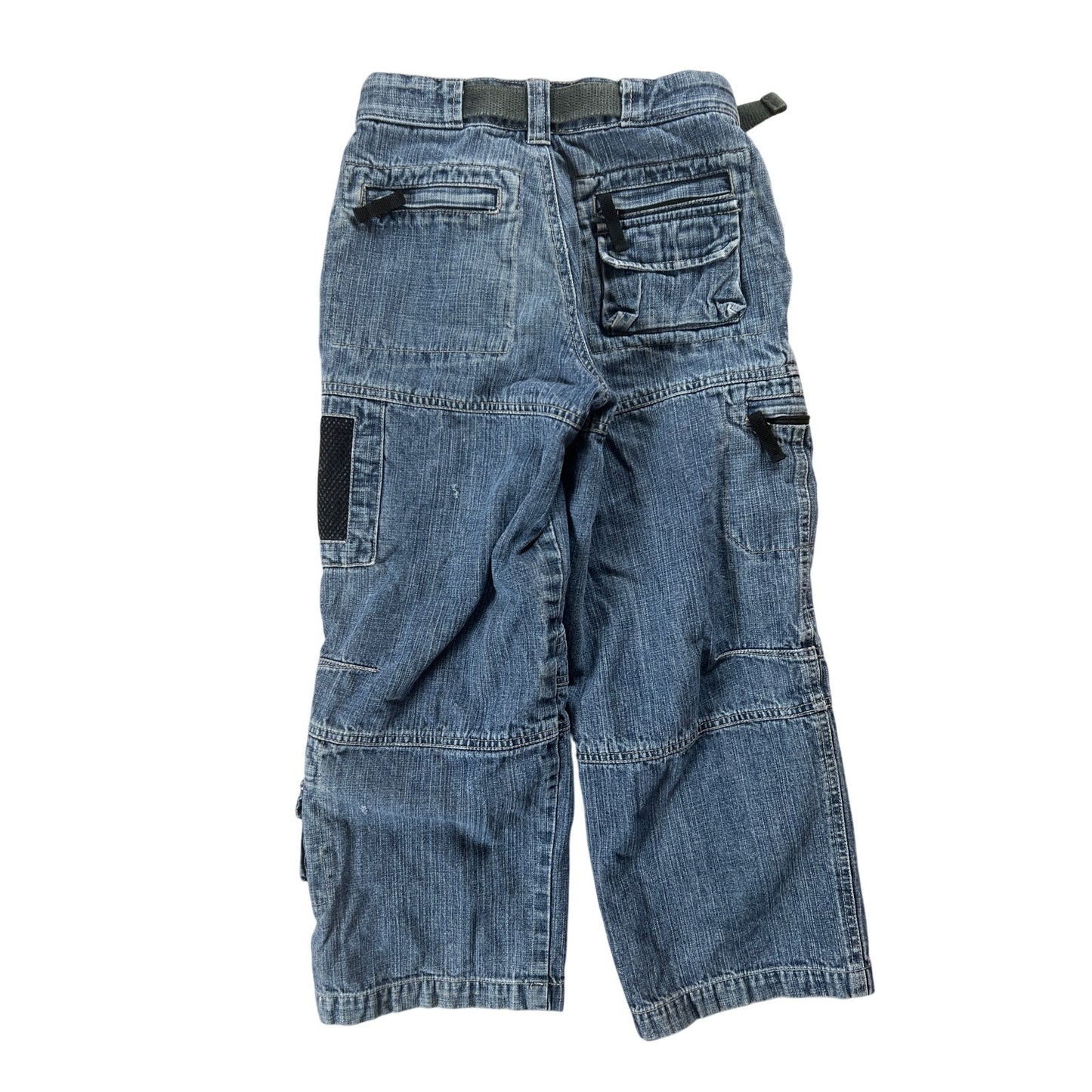 Vintage Lee Pipes Jeans Boys Size 8R Wide Leg Pockets Baggy Skater Y2K