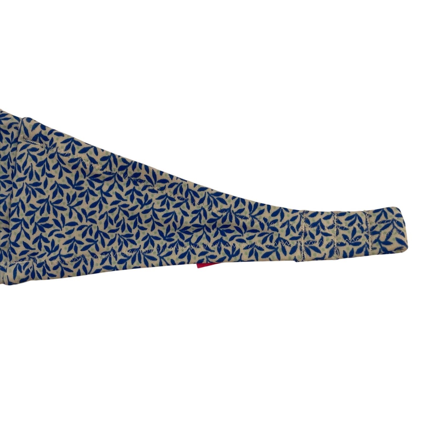 Victoria Victoria's Secret Blue Floral Halter Swimsuit Bikini Top Size 34 B EUC