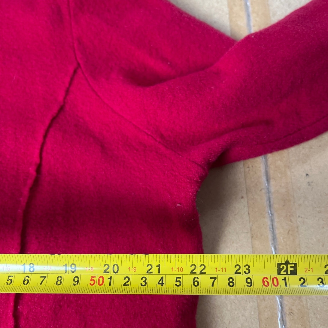 Semantiks Women's Button Front Red 100% Wool Jacket  Size 2X