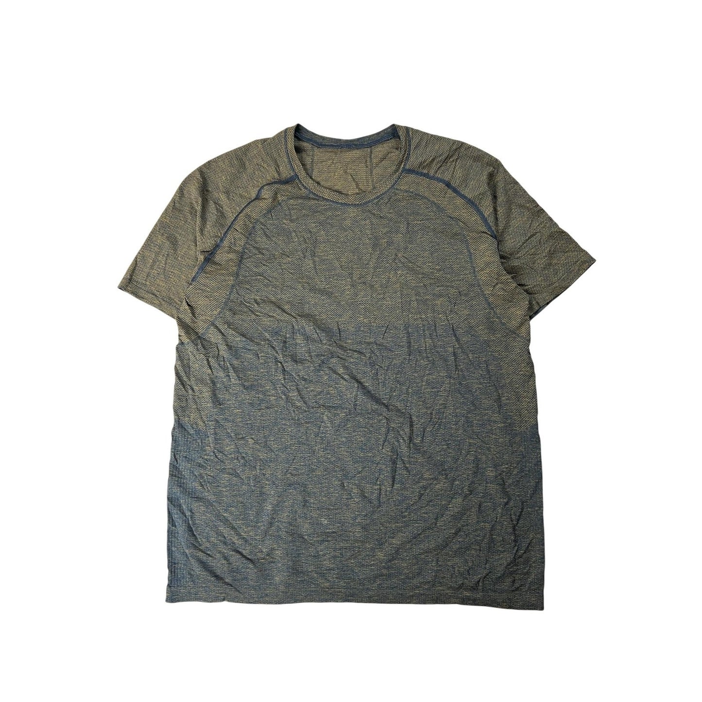 Lululemon Live In Practice Shirt Mens XL Green Athletic Crew Neck
