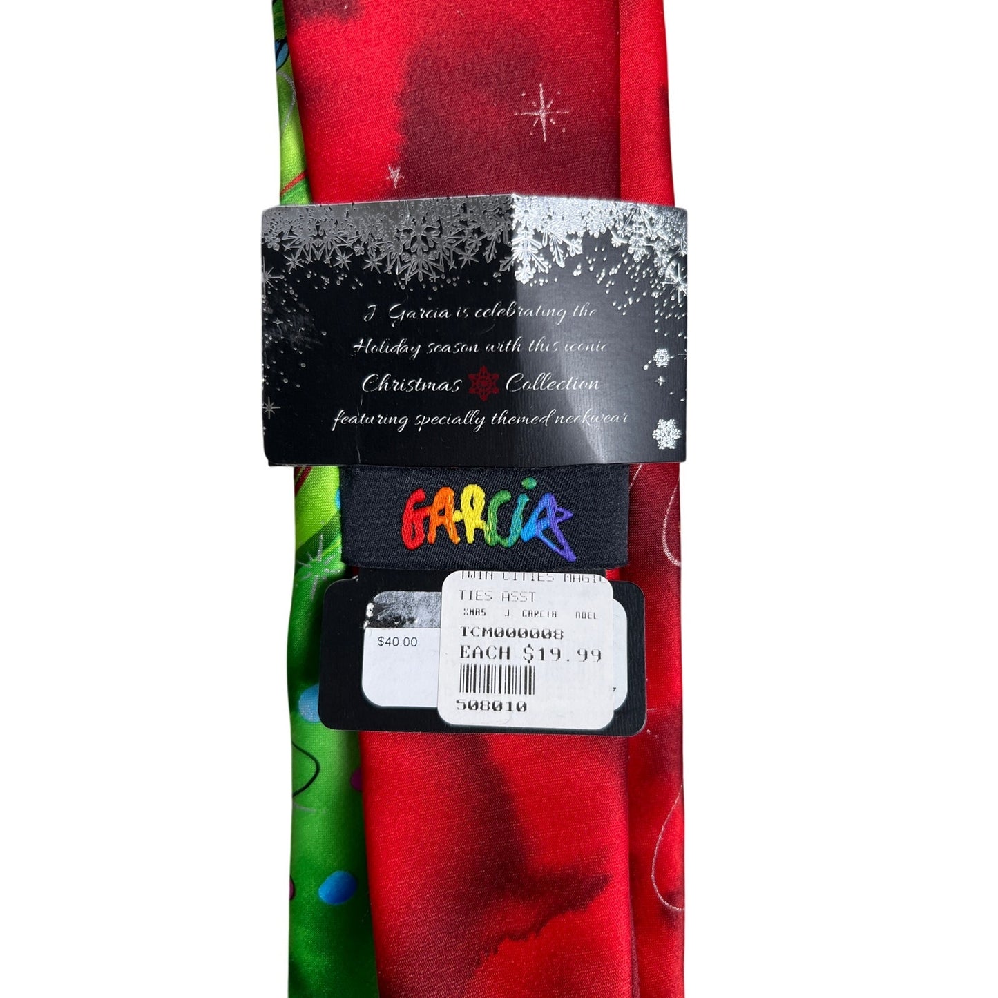 NWT Jerry Garcia Mens Designer Fashion Party Holiday Tie Colorful Red Green Blue