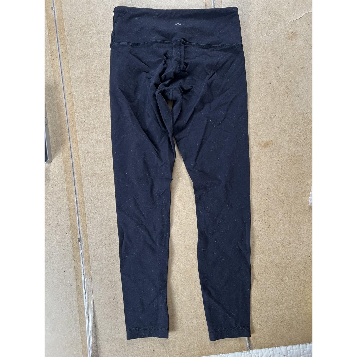 Lululemon Leggings Womens 4 Black High Rise Ankle Yoga Activewear Nylon Spandex