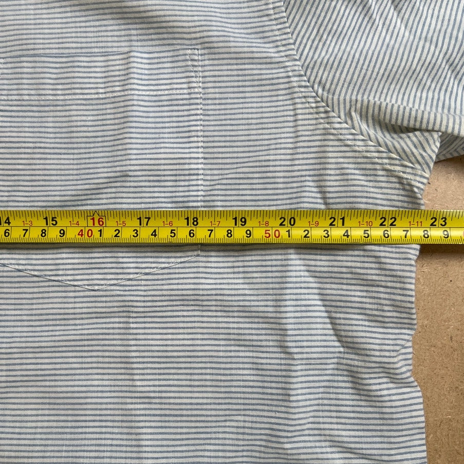 Patagonia Striped Button-Down Shirt Men's L Organic Cotton