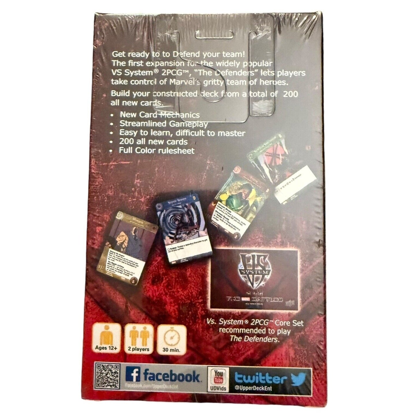 Upper Deck UD VS System 2PCG Marvel The Defenders Box New Sealed