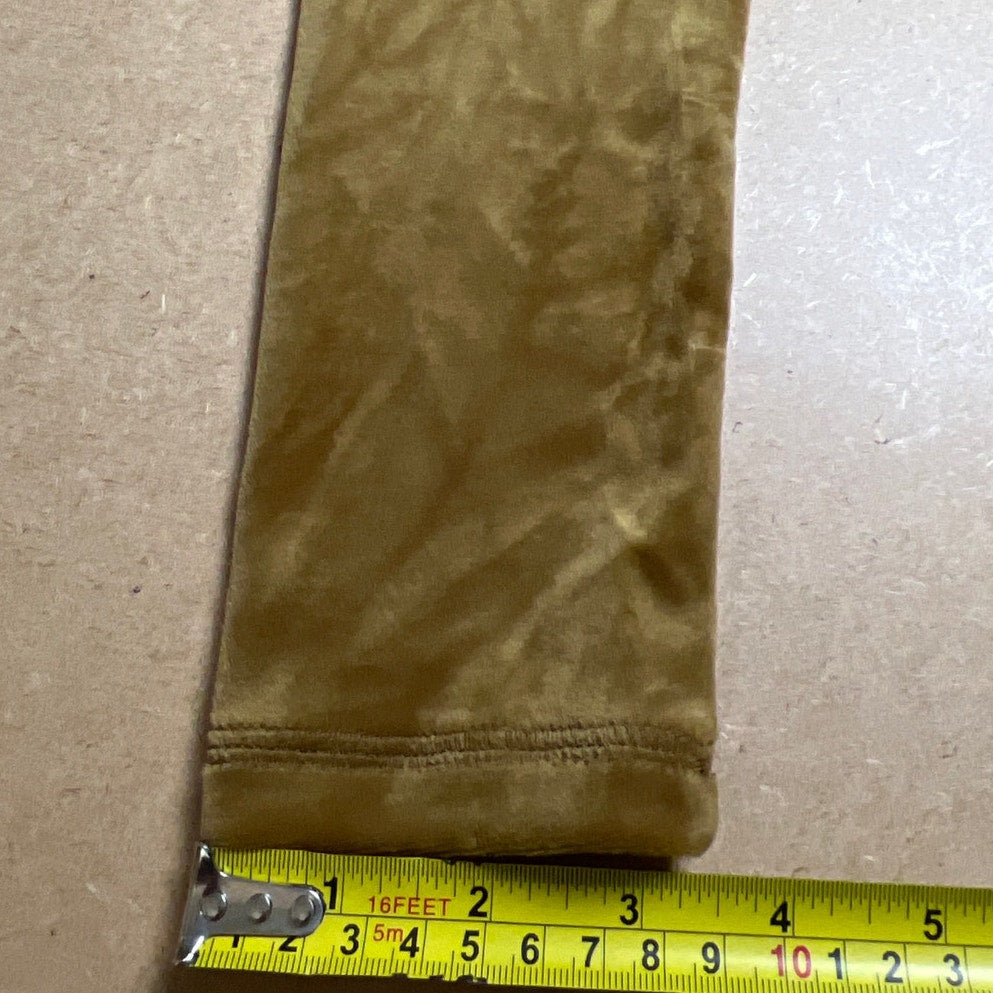 NWT Offline Aerie Gold Velvet Women Leggings Size Small
