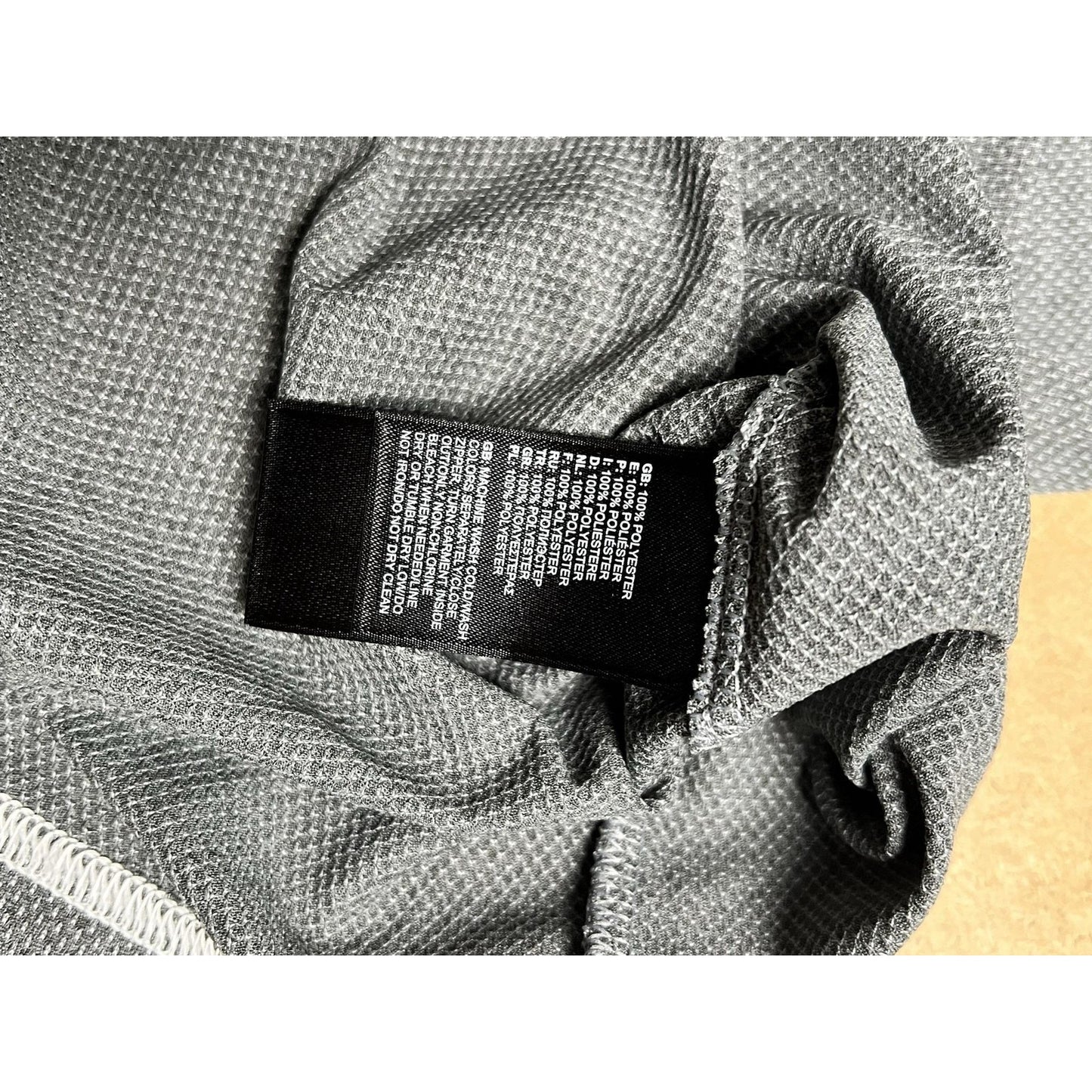 The North Face Shirt Mens L Gray Polyester Moisture Wicking Quick Dry Logo